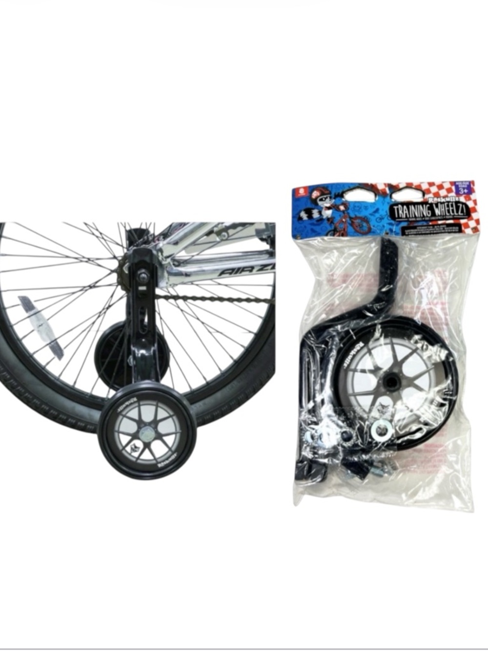 Raskullz Bike Training Wheels 12-20” Adjustable Kids Stabilizers NWT
